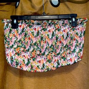Nasty Gal floral tube top